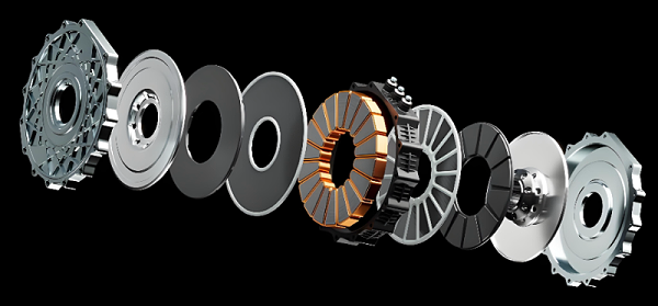 轴向磁通电机分解爆炸图