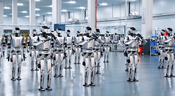 人形机器人量产图-网图