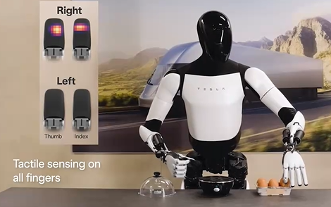 人形机器人拿鸡蛋画面 人形机器人拿鸡蛋画面