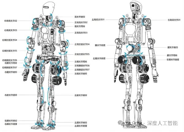 人形机器人关节图-网图