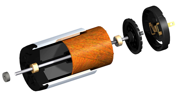 空心杯电机结构拆解图-网图